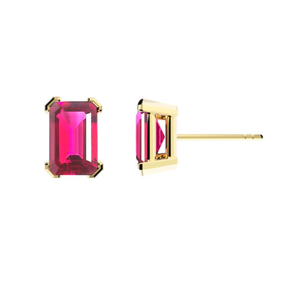 pendientes oro piedra